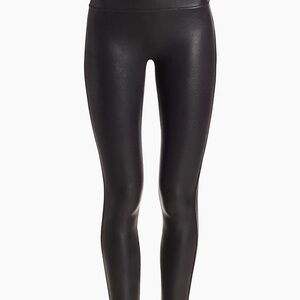 SPANX Black Faux Leather Leggings
